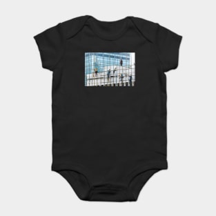 Bamboo Balancing - Hong Kong - Urban Artwork Baby Bodysuit